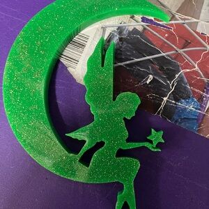 Handmade resin moon with farie